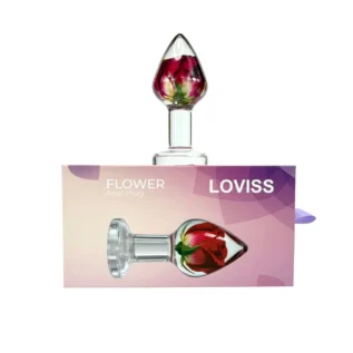 Alternative view of Розкішна анальна пробка Loviss Rose Anal Plug зі справжньою трояндою всередині