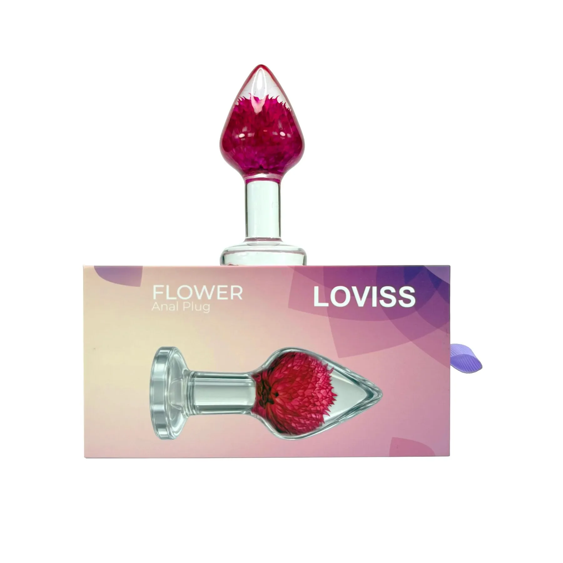 Розкішна анальна пробка Loviss Gomphrena Globosa Anal Plug зі справжнім амарантом усередині 4 Розкішна анальна пробка Loviss Gomphrena Globosa Anal Plug зі справжнім амарантом усередині - Зображення 2