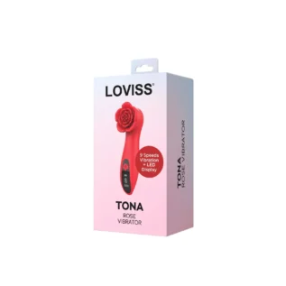 Зображення Розкішний вібратор для клітора Loviss Tona Rose Vibrator, у вигляді троянди, 9 режимів