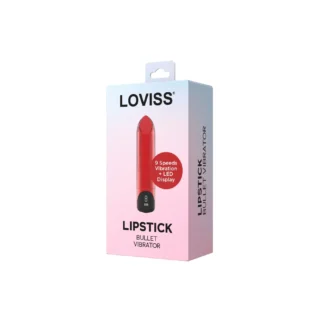 Зображення Віброкуля-помада Loviss Lipstick Bullet Vibrator, 9 режимів, перезаряджувана