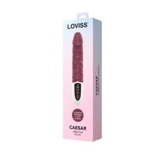 Зображення Фалоімітатор з вібрацією Loviss Caeser Vibrator Dildo, реалістичний, 12 режимів