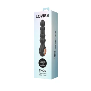 Зображення Анальний вібратор з пульсацією Loviss Thor Thrusting Anal Plug, 2 мотори