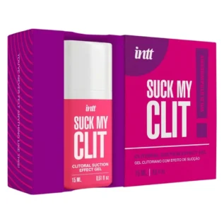 Зображення Смоктайзер для клітора Intt Suck My Clit Wild Strawberry (15 мл), полуниця, гель з ефектом посмоктування