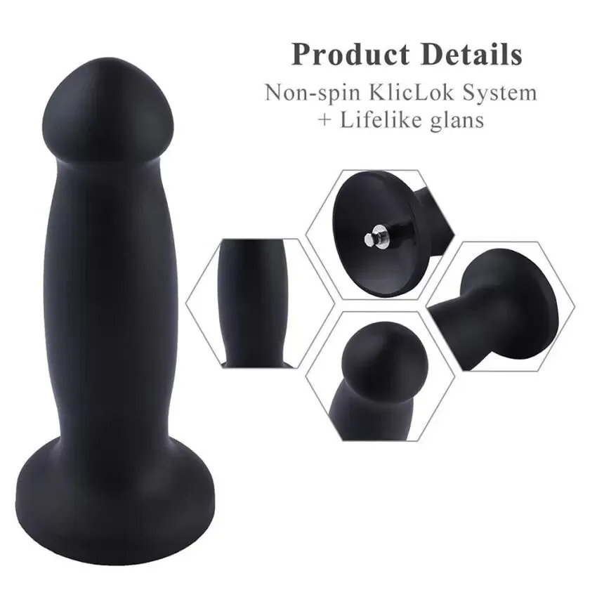 Силіконовий фалоімітатор для секс-машин Hismith 7.2" Black Silicone Anal Dildo, система KlicLok 13 Силіконовий фалоімітатор для секс-машин Hismith 7.2" Black Silicone Anal Dildo, система KlicLok - Зображення 11