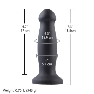 Силіконовий фалоімітатор для секс-машин Hismith 7.2" Black Silicone Anal Dildo, система KlicLok 18 Зображення Силіконовий фалоімітатор для секс-машин Hismith 7.2" Black Silicone Anal Dildo, система KlicLok