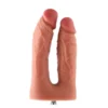 Подвійний фалоімітатор для секс-машин Hismith Silicone Double Penetrator Dildo, система KlicLok