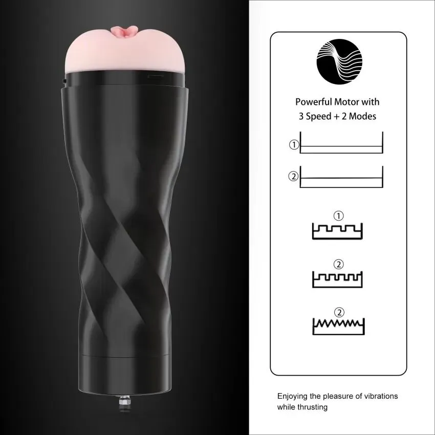 Мастурбатор з вібрацією Hismith Male Masturbation Cup, сумісний з секс-машинами бренду 7 Мастурбатор з вібрацією Hismith Male Masturbation Cup, сумісний з секс-машинами бренду - Зображення 5