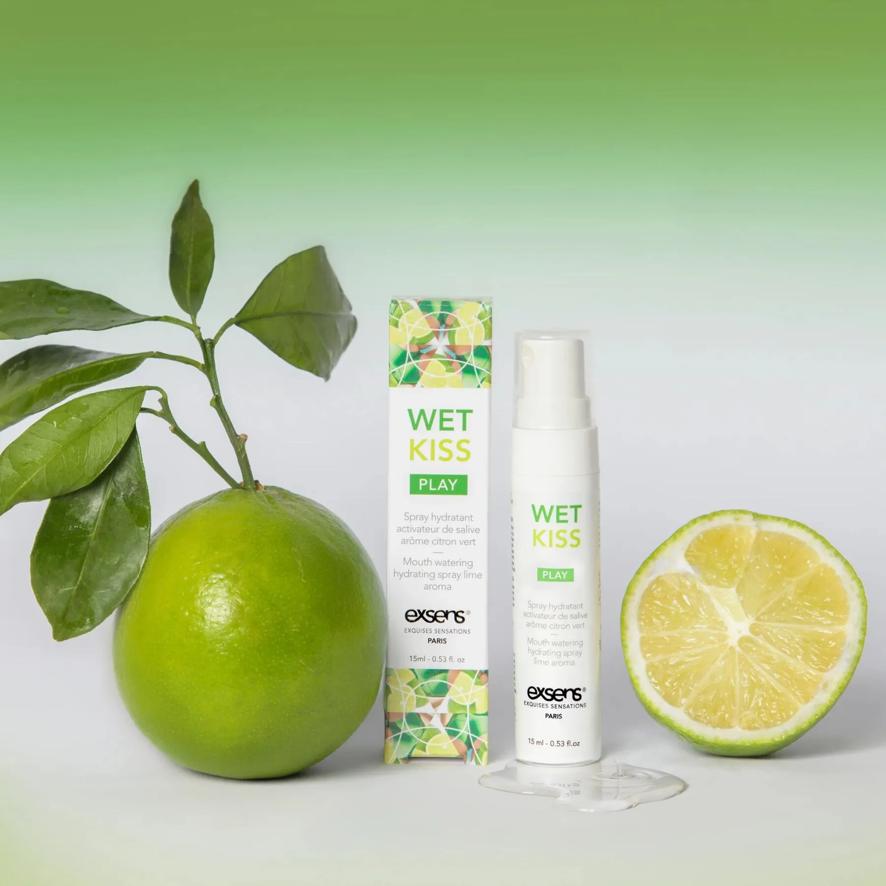 Спрей для посилення слиновиділення EXSENS Wet Kiss Lime 15 мл 3 Спрей для посилення слиновиділення EXSENS Wet Kiss Lime 15 мл - Зображення 2
