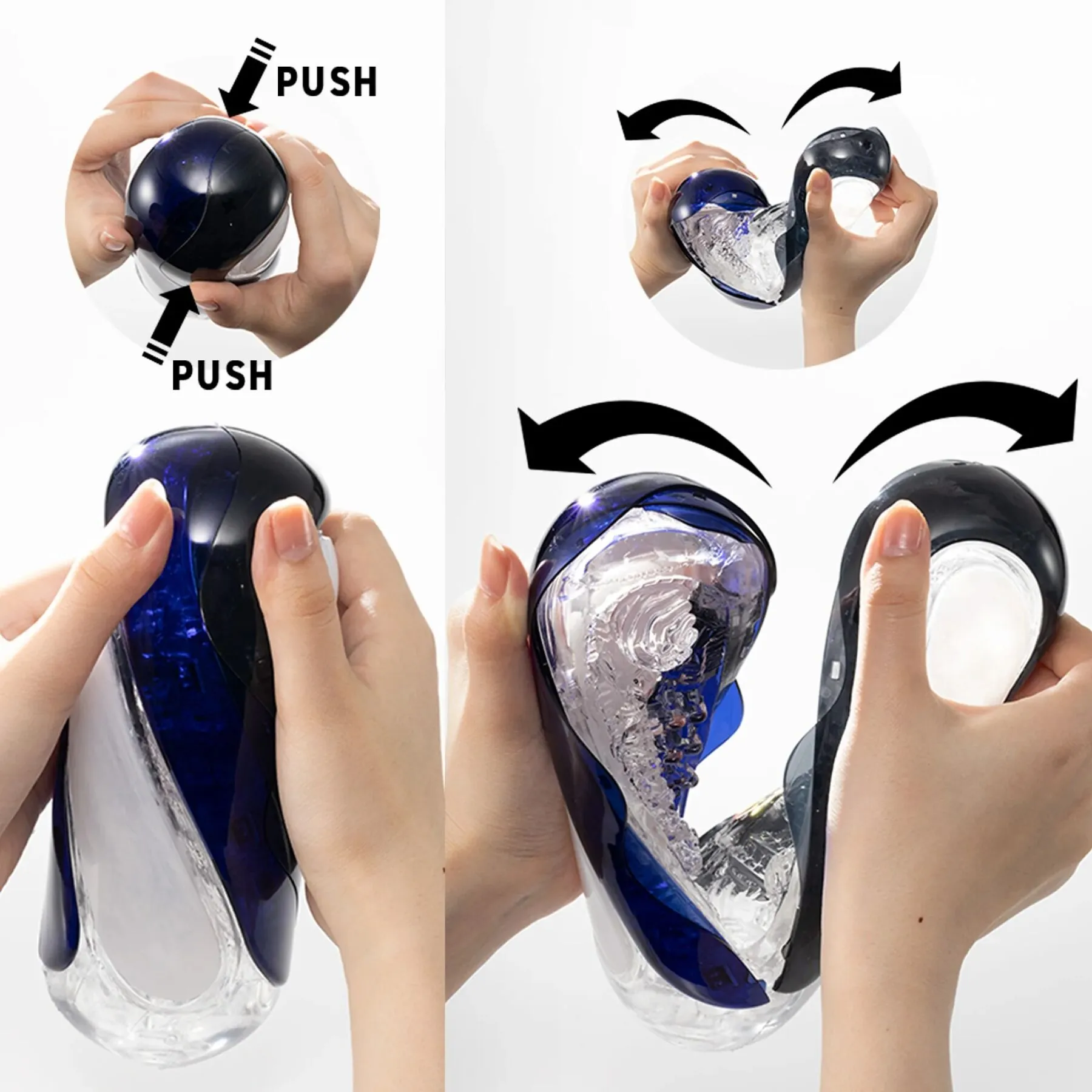 Мастурбатор Tenga Flip 360 Midnight Purple 8 Мастурбатор Tenga Flip 360 Midnight Purple - Зображення 6