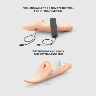 Зображення Вібронасадка для страпону з вакуумною стимуляцією Strap-On-Me Multi Orgasm Realistic Dildo
