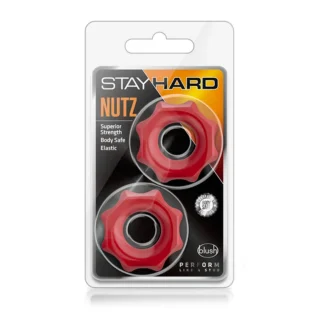 Alternative view of Набір ерекційних кілець STAY HARD Nutz RED