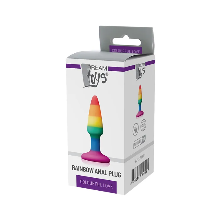 Анальна пробка DREAM TOYS COLOURFUL LOVE RAINBOW ANAL PLUG MINI 4 Анальна пробка DREAM TOYS COLOURFUL LOVE RAINBOW ANAL PLUG MINI - Зображення 2