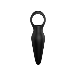 Анальна пробка з вібрацією Dream Toys CHEEKY LOVE TAPERED PLUG BLACK - Зображення 3