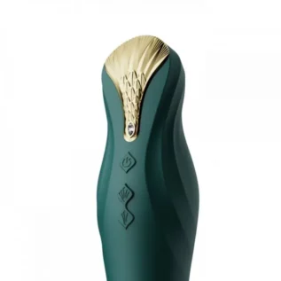 Вібромасажер з фрикціями і управлінням зі смартфона ZALO KING, Turquoise Green 10 Вібромасажер з фрикціями і управлінням зі смартфона ZALO KING, Turquoise Green - Зображення 3