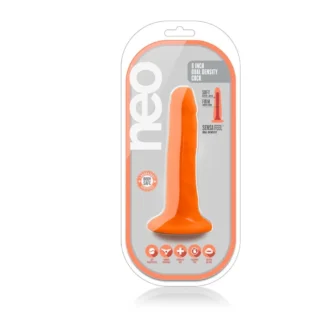Alternative view of Фалоімітатор NEO 6INCH DUAL DENSITY cock NEON ORANGE