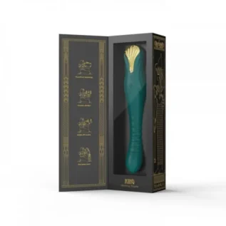 Вібромасажер з фрикціями і управлінням зі смартфона ZALO KING, Turquoise Green 12 Вібромасажер з фрикціями і управлінням зі смартфона ZALO KING, Turquoise Green - Зображення 5