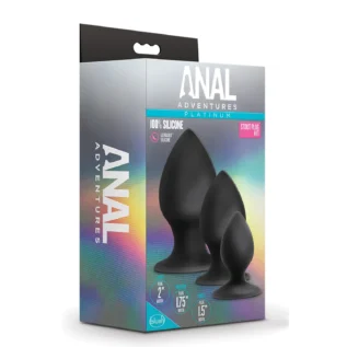 Alternative view of Набір анальних пробок Blush Anal Adventures Platinum Silicone Anal Stout Plug