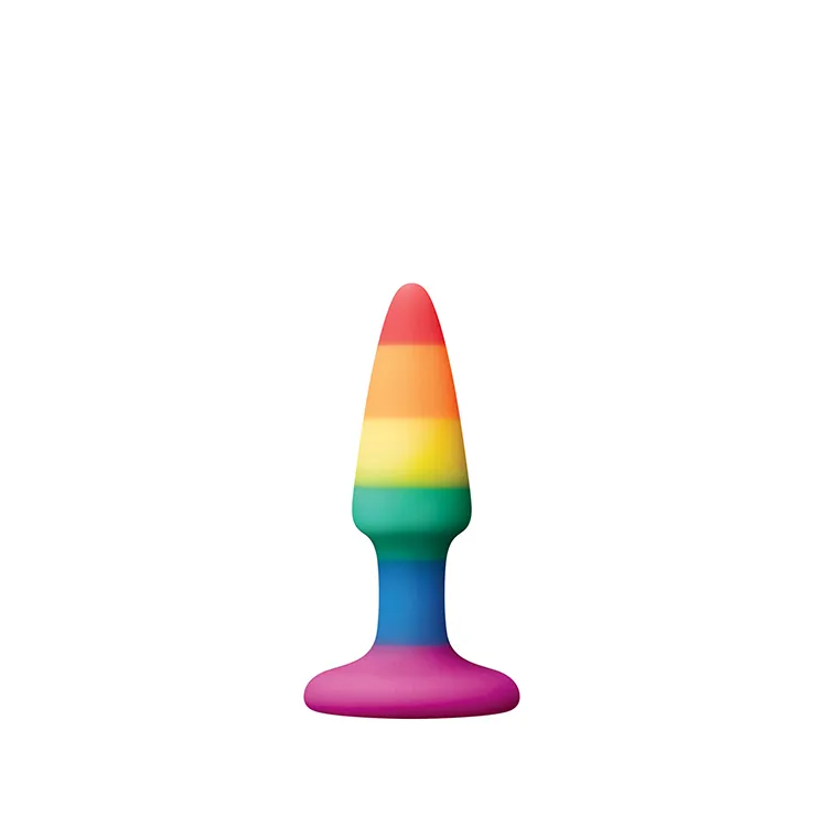 Анальна пробка DREAM TOYS COLOURFUL LOVE RAINBOW ANAL PLUG MINI 3 Анальна пробка DREAM TOYS COLOURFUL LOVE RAINBOW ANAL PLUG MINI