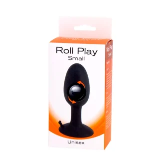 Анальна пробка з внутрішнім кулькою ROLL PLAY SMALL BLACK - Зображення 2