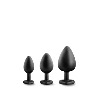 Набір анальних пробок LUXE BLING PLUGS TRAINING KIT BLACK - Зображення 3