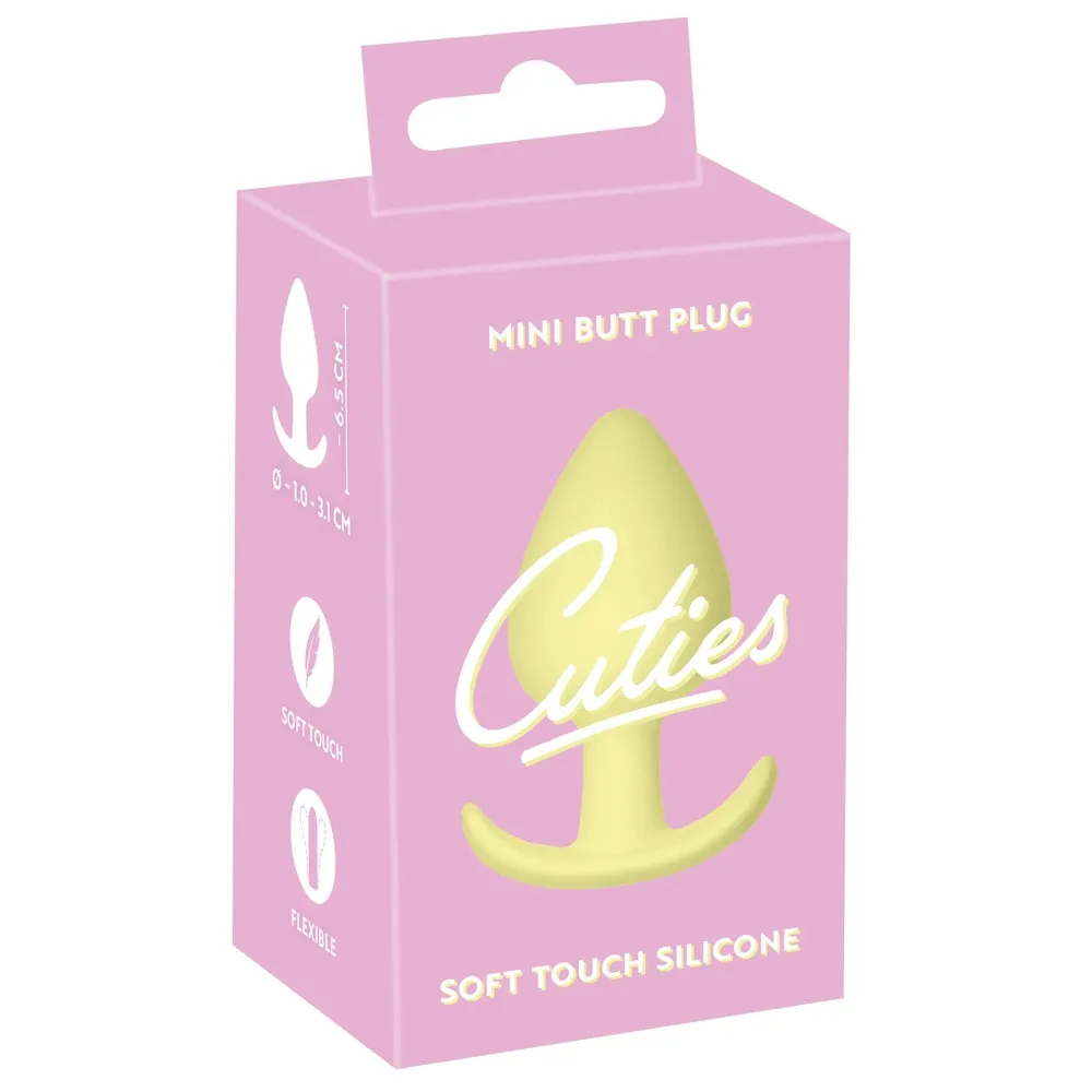 Анальна пробка Cuties Plugs, жовтий 7 Анальна пробка Cuties Plugs, жовтий - Зображення 5
