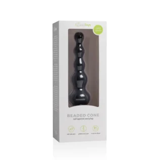 Анальна ялинка силікон Easy Toys Beaded Cone чорна, 16.5 см - Зображення 5