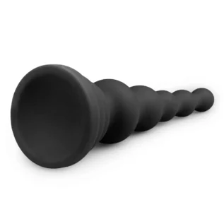 Анальна ялинка силікон Easy Toys Beaded Cone чорна, 16.5 см - Зображення 3
