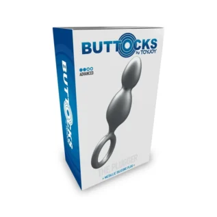 Анальна ялинка Toy Joy Buttocks The Plugger 2 Balls із тримачем, чорна 17 Анальна ялинка Toy Joy Buttocks The Plugger 2 Balls із тримачем, чорна - Зображення 8