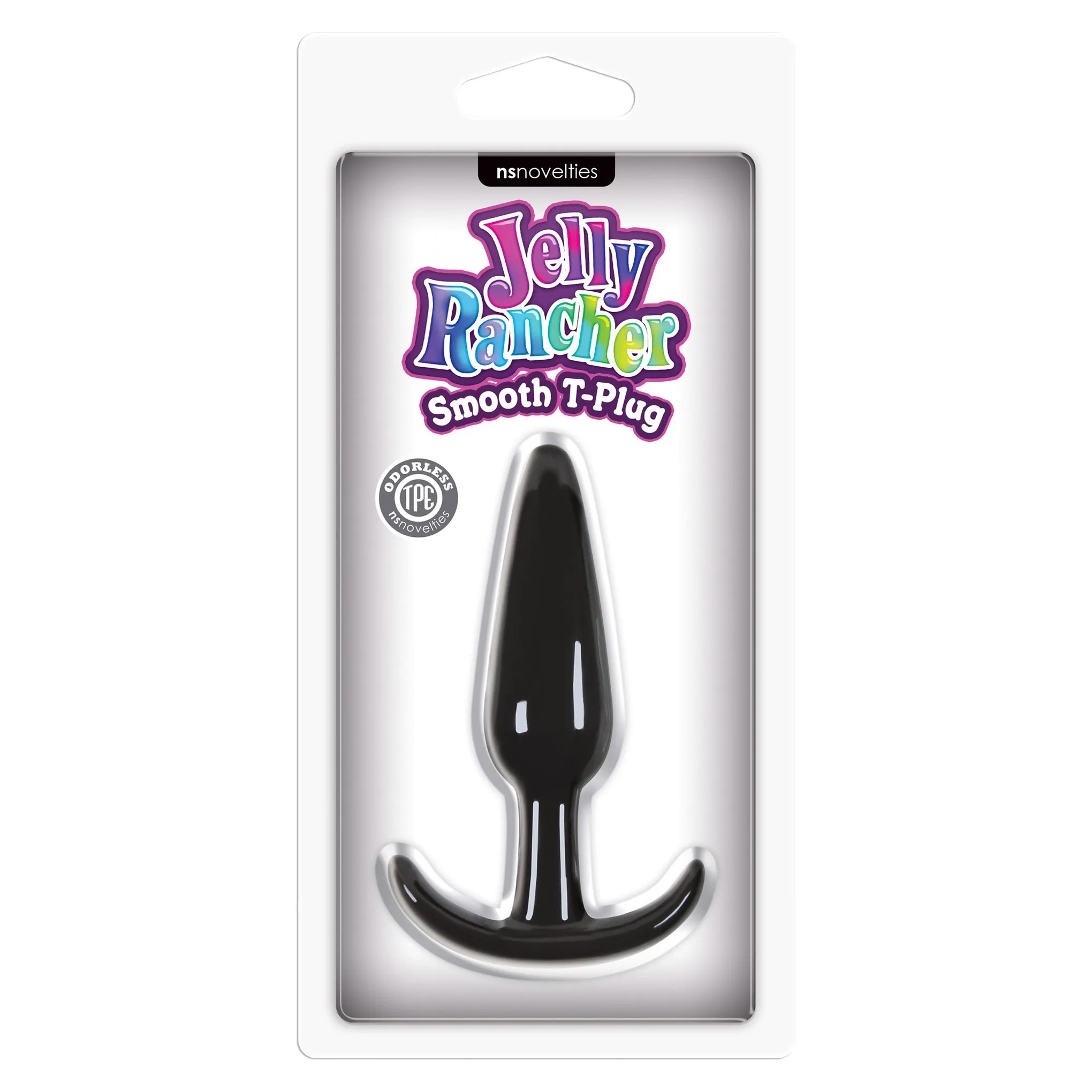 Анальна пробка NS Novelties Jelly Rancher Smooth T-Plug, чорний 3 Анальна пробка NS Novelties Jelly Rancher Smooth T-Plug, чорний