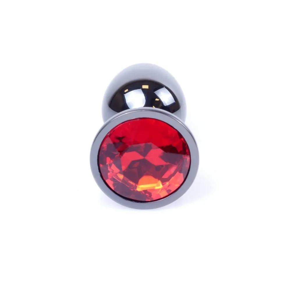 Анальна пробка з каменем Plug-Jewellery Dark Silver PLUG- Red розмір S 4 Анальна пробка з каменем Plug-Jewellery Dark Silver PLUG- Red розмір S - Зображення 2