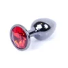 Анальна пробка з каменем Plug-Jewellery Dark Silver PLUG- Red розмір S 2 Зображення Анальна пробка з каменем Plug-Jewellery Dark Silver PLUG- Red розмір S