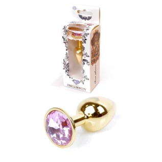 Анальна пробка з каменем Plug-Jewellery Gold PLUG-Rose S