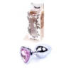 Анальний корок з каменем Plug-Jewellery Silver Heart PLUG- Rose 1 Зображення Анальний корок з каменем Plug-Jewellery Silver Heart PLUG- Rose