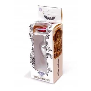 Анальна пробка з каменем Plug-Jewellery Silver PLUG-Pink розмір S - Зображення 6