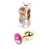 Зображення Анальна пробка з червоним каменем Plug-Jewellery Gold PLUG-Pink