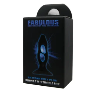 Анальна пробка з отворами Baile Fabulous Silicone Butt Plug чорний - Зображення 5