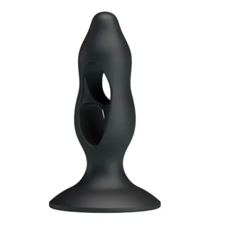 Alternative view of Анальна пробка з отворами Baile Fabulous Silicone Butt Plug чорний
