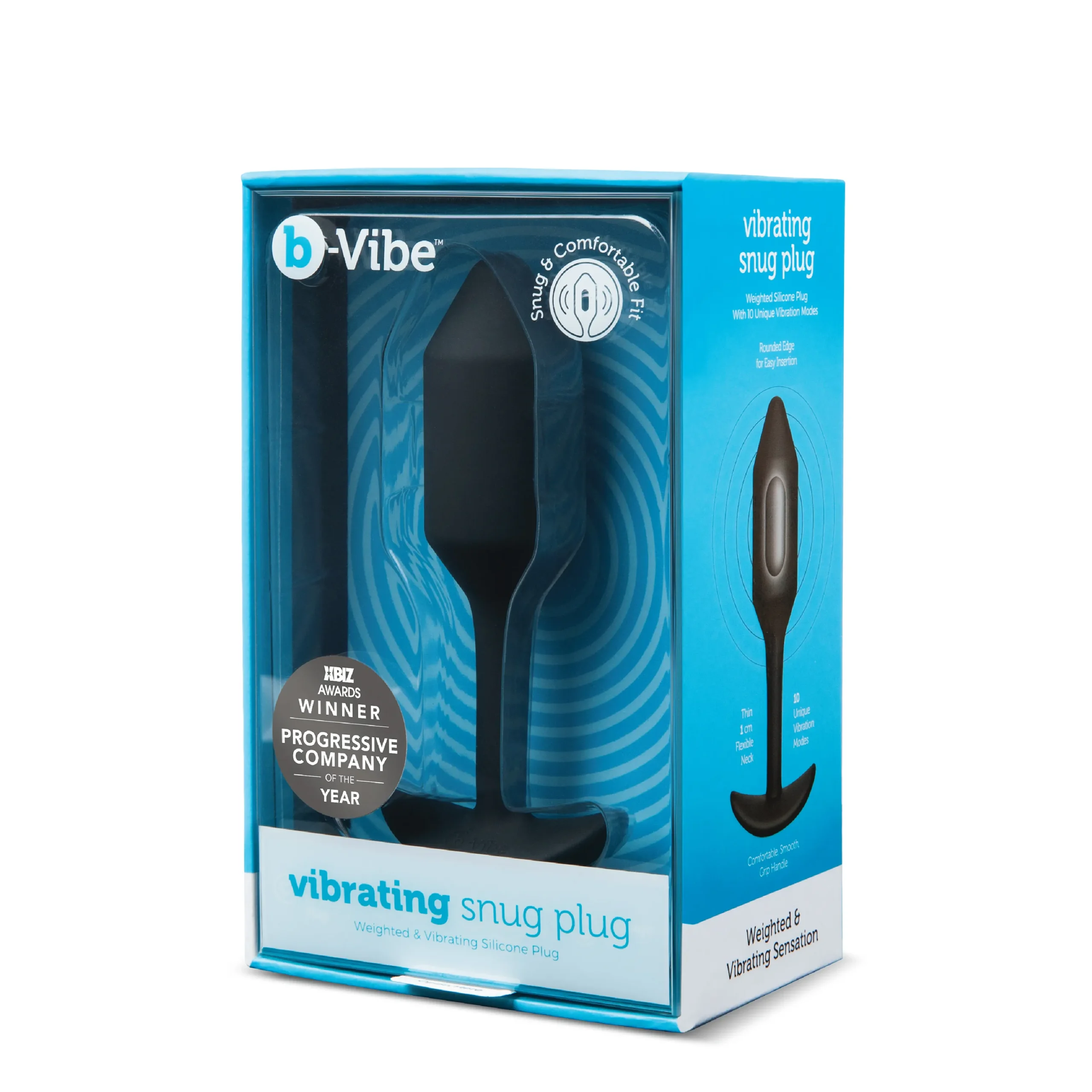 Анальна пробка з вібрацією Snug Plug 2 B-Vibe, силіконова, чорна 9 Анальна пробка з вібрацією Snug Plug 2 B-Vibe, силіконова, чорна - Зображення 7