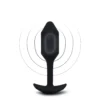 Анальна пробка з вібрацією Snug Plug 2 B-Vibe, силіконова, чорна
