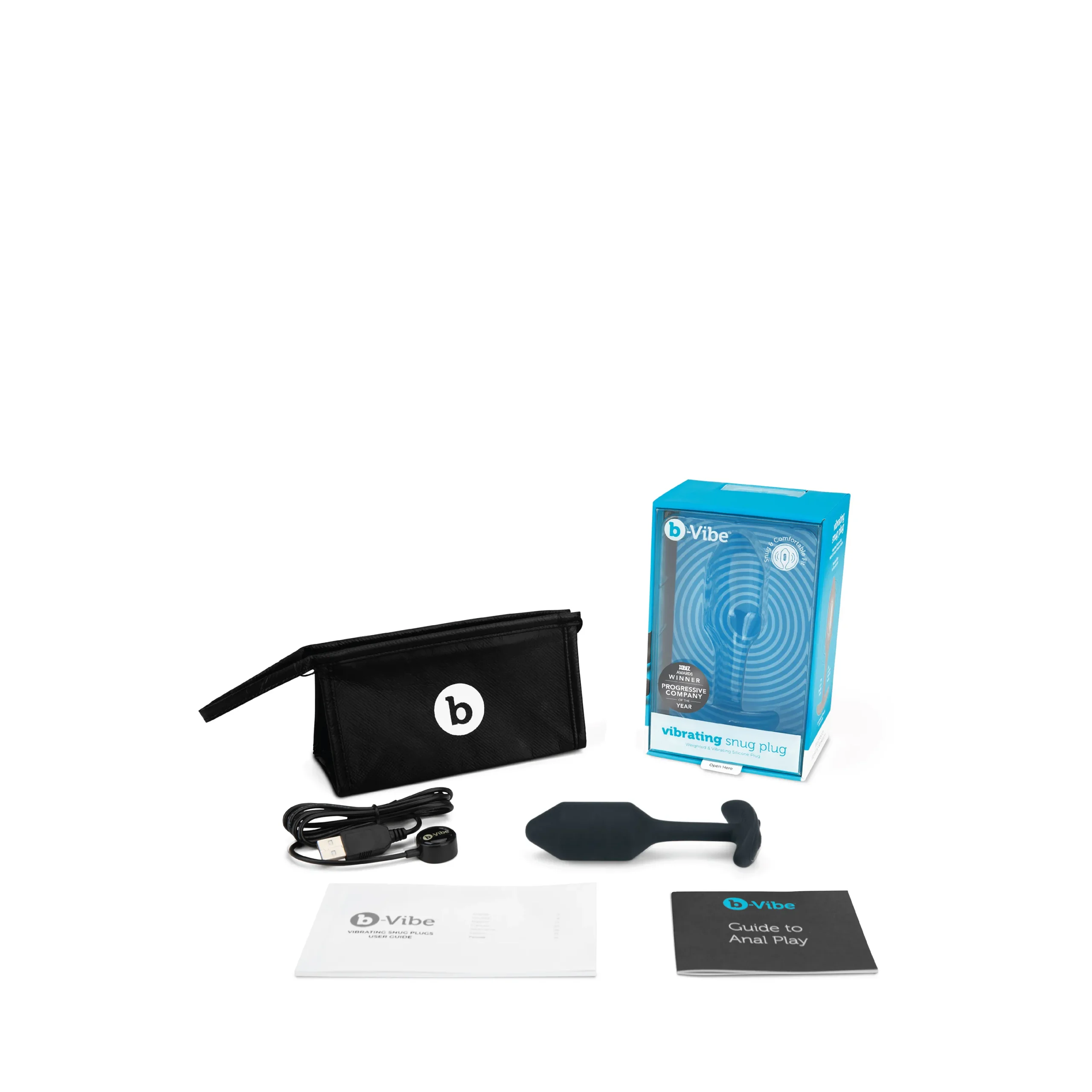 Анальна пробка з вібрацією Snug Plug 2 B-Vibe, силіконова, чорна 7 Анальна пробка з вібрацією Snug Plug 2 B-Vibe, силіконова, чорна - Зображення 5