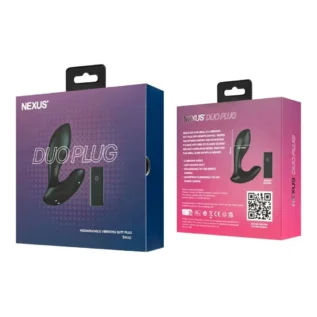 Анальна пробка з вібрацією та дистанційним пультом Nexus Duo Plug чорна, 9.8 х 3.3 см - Зображення 6