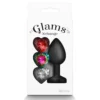Зображення Анальний корок зі знімним каменем GLAMS XCHANGE HEART SMALL