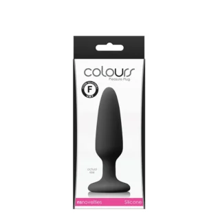 Анальний плаг силікон NS Novelties COLOURS PLEASURES SMALL PLUG BLACK