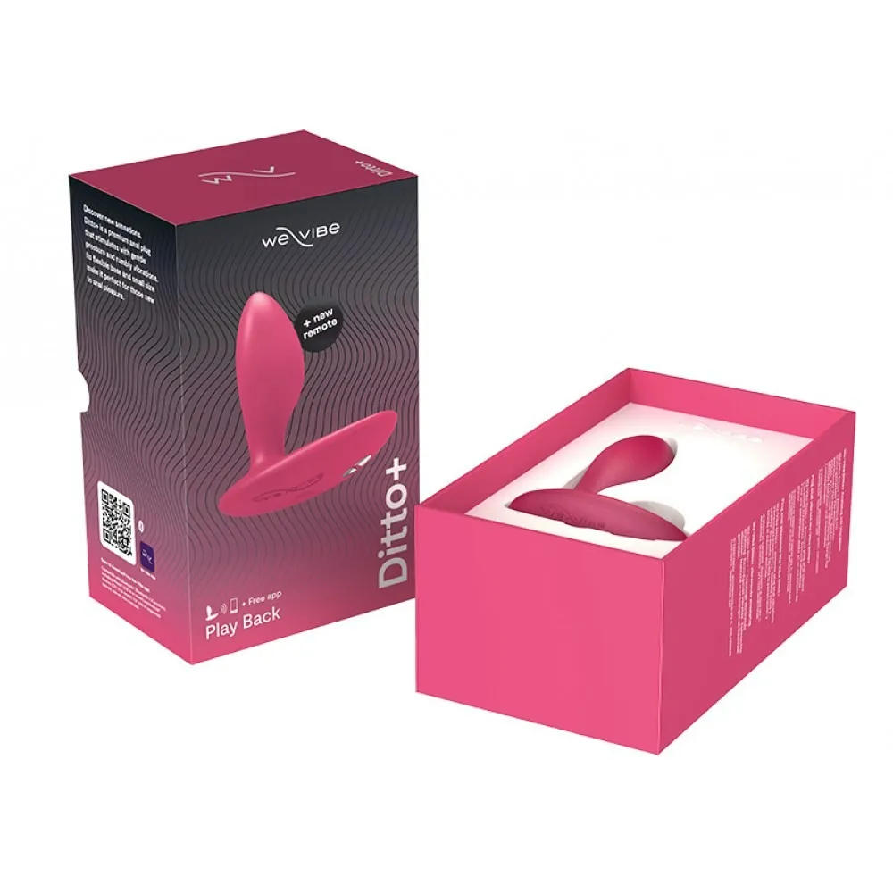 Анальна пробка з вібрацією We-Vibe Ditto+ Cosmic Pink з пультом та керуванням з телефону 12 Анальна пробка з вібрацією We-Vibe Ditto+ Cosmic Pink з пультом та керуванням з телефону - Зображення 10