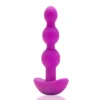 Зображення Анальні кульки з пультом, 2 мотори B-Vibe TRIPLET ANAL BEADS, фуксія
