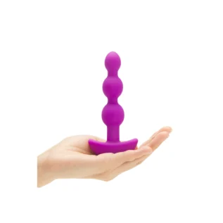 Анальні кульки з пультом, 2 мотори B-Vibe TRIPLET ANAL BEADS, фуксія - Зображення 4