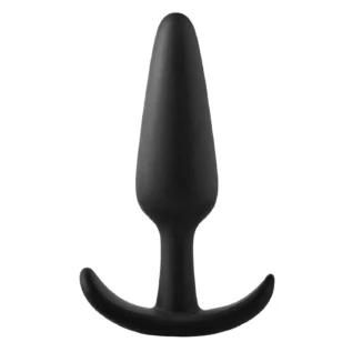 Анальний плаг чорний Dreamtoys FantASStic Smooth зі стопером у формі якоря, Large