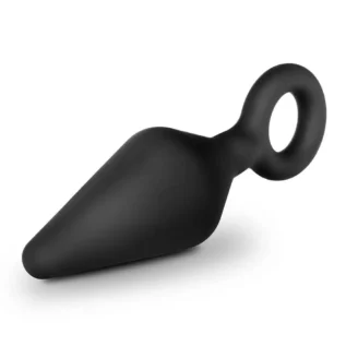 Alternative view of Анальний плаг із кільцем-стопером Blush Anal Adventures Platinum Silicone чорний, 11.4 х 3.1 см