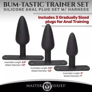 Анальний плаг з портупеєю Master Series Bum Tastic чорний 7 Анальний плаг з портупеєю Master Series Bum Tastic чорний - Зображення 2
