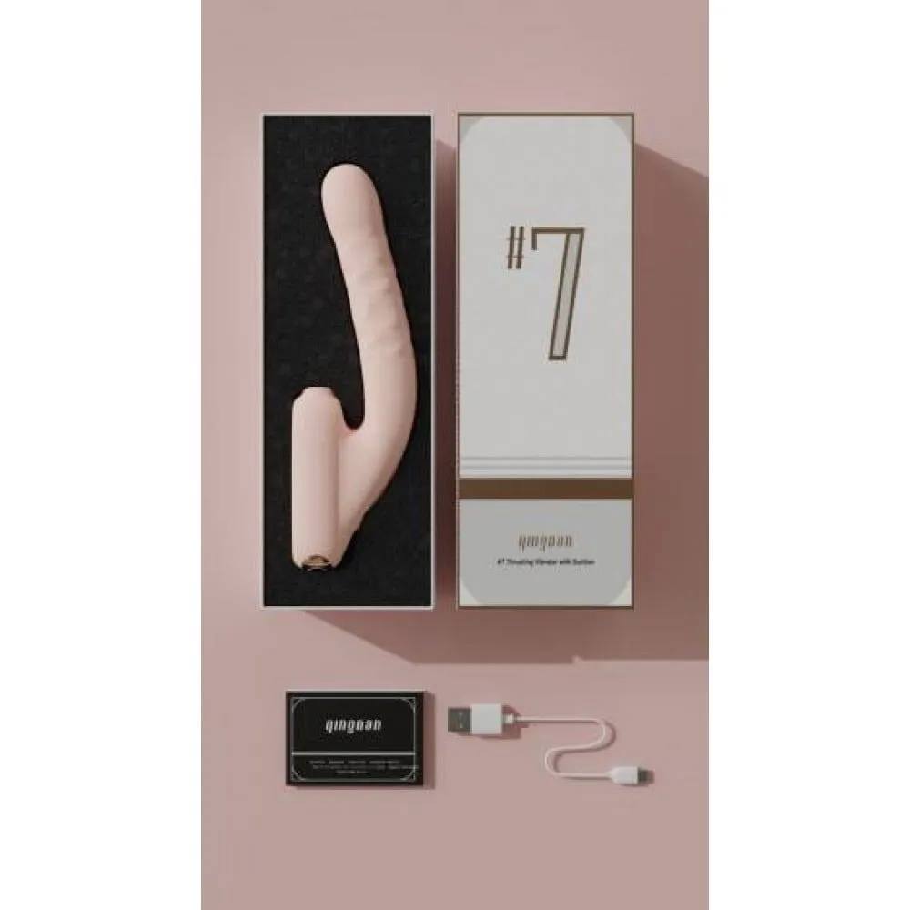 Безконтактний вібратор-стимулятор з фрикціями Qingnan No.7 Thrusting with Suction Flesh Pink 8 Безконтактний вібратор-стимулятор з фрикціями Qingnan No.7 Thrusting with Suction Flesh Pink - Зображення 6